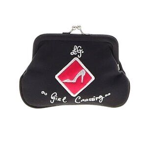 Lulu Guinness Black Coin Purse